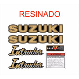 Kit Adesivo Emblema Resinado Compativel Com Suzuki Intruder Cor Padrão