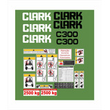  Kit Adesivo Empilhadeira Clark C300