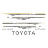 Kit Adesivo Faixa Hilux 1992/2004 Traseiro Toyota Cores