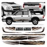 Kit Adesivo Faixa Lateral S10 S-10 Rodeio 2011 Flex Power