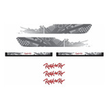 Kit Adesivo Faixas Fox Rock In Rio 2015 + Soleira 
