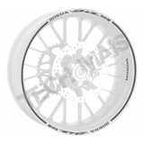 Kit Adesivo Friso De Roda Fita Refletiva Honda Biz 125 Todas
