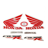 Kit Adesivo Jogo Faixas Moto Honda Cb 300r 2014 Branca