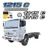 Kit Adesivo Mercedes Benz 1215 C Eletronico Emblema Truck 33
