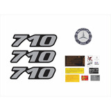 Kit Adesivo Mercedes Benz 710 Emblema Completo Caminhão 08