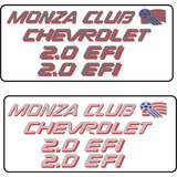 Kit Adesivo Monza Club 5 Peças Chumbo E Prata Jogo