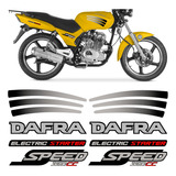 Kit Adesivo Moto Dafra Speed 150 2008 2009 Colante Cinza