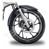 Kit Adesivo Refletivo 7mm De Roda Para Moto Honda Titan 160