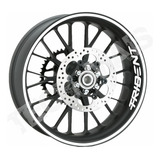 Kit Adesivo Refletivo 7mm De Roda Para Moto Triumph Trident