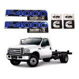 Kit Adesivo Resinado Para F4000 Euromec + Eblema Motor 20470 Cor Preto E Azul