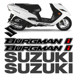 Kit Adesivo Suzuki Burgman 2011 Com Emblema Resinado 3d