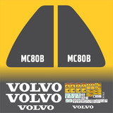 Kit Adesivo Volvo Mc80b Mini Carregadeira E Etiquetas Mk