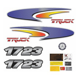 Kit Adesivos Caminhão Mercedes Benz 1723 Truck Completo