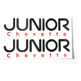 Kit Adesivos Chevrolet Chevette Junior Preto Cj002
