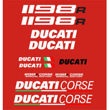 Kit Adesivos Compatível Ducati Corse 1198r Dct1198r05 Cor Adesivo Ducati