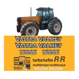 Kit Adesivos Compatível Trator Valtra 1580s Turbo+ Etiquetas Cor Trator Valtra Valmet 1580s