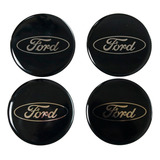 Kit Adesivos Emblema 3d Roda Compatível Ford 58mm Cl16