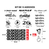 Kit Adesivos Osascorte Moto Quiksilver Kit 15 Adesivos