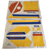 Kit Adesivos Para Mobilete Caloi Xr50 89~93 Azul 1a Linha