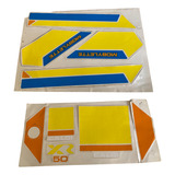 Kit Adesivos Para Mobilete Caloi Xr50 89~93 Azul