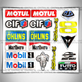 Kit Adesivos Patrocinios M05 Elf Motul Mobil