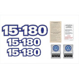 Kit Adesivos Resinado Para Volkswagen 15-180 17847 Cor Azul
