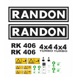 Kit Adesivos Retroescavadeira Randon Rk406 4x4 Ca-00493 Mq Cor