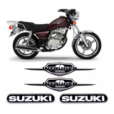 Kit Adesivos Suzuki Intruder 125 Resinado 3d Adesivo Yes