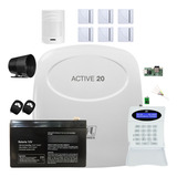 Kit Alarme Active 20 Com Sensores Sem Fio Shc Fit Irpet 530