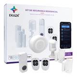 Kit Alarme Residencial Inteligente Segurança Wifi Ekaza
