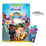 Kit Álbum Oficial Pk Xd Livro Ilustrado Pk Xd + 10 Envelopes + Brinde