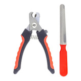 Kit Alicate Tesoura Corte De Unhas Caes Gatos 12,5 Cm + Lixa