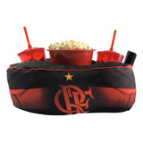 Kit Almofada Com Porta Pipoca 1 Balde + 2 Copos Flamengo 1