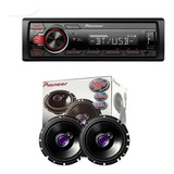 Kit Alto Falante 6 Pol 200w 50wrms Radio Pioneer Mvh-s218bt Bluetooth