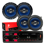 Kit Alto Falante P Gol G3 G4 G5 G6+toca Radio Mp3 Player Usb