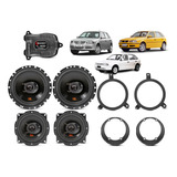 Kit Alto Falantes Jbl + Aros Gol 4 Portas G2 G3 G4 + Tl500