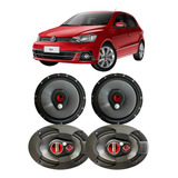 Kit Alto Falantes P/ Porta E Tampa Mala 6 + 6x9 Vw Gol