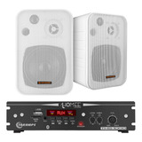 Kit Amplificador Ths 1000 Taramps + 1 Par De Msb60n Branco