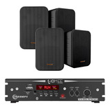 Kit Amplificador Ths 1000 Taramps + 2 Pares De Msb60n Preto