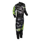 Kit Amx Infantil Preto / Cinza Downhill Mountain Bike Cross