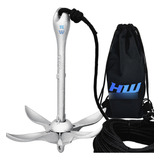 Kit Ancora 3,2kg Folding Dobravel P/ Jet-ski Barco Lancha Hw
