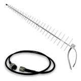 Kit Antena De Celular Full Band 15dbi + Cabo 1metro