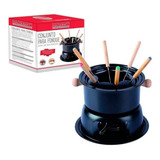 Kit Aparelho Fondue Completo Carne Queijo Chocolate 11 Peças