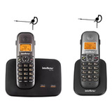 Kit Aparelho Telefone Ts 5150 Bina 2 Linhas Ramal E Headset