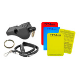 Kit Apito + Cartão Árbitro Am/ Az/ Vm Profissional Poker