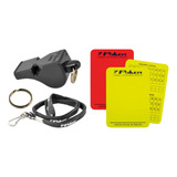 Kit Apito + Cartão Árbitro Am/ Vm Profissional Poker