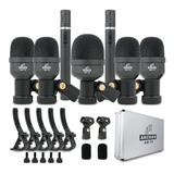 Kit Arcano Microfones De Bateria Am-7a + 1 Renius-7 Xlr-xlr
