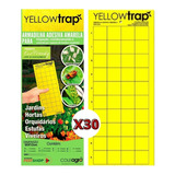 Kit Armadilha Adesiva Yellow Trap Insetos Voadores 30 Un