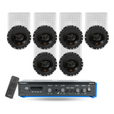  Kit Auto Falante 6 Arandelas Som Ambiente Jbl Frahm G5