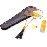 Kit Badminton Vollo 2 Raquetes 3 Petecas De Nylon - Vollo